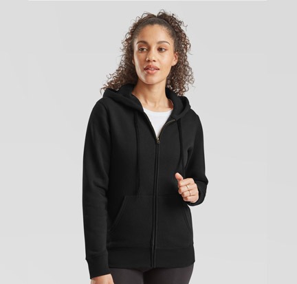 Fruit of the Loom – Ladies´ Premium Hooded Sweat Jacket