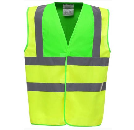 Yoko Hi-Vis 2 Bands & Braces Waistcoat